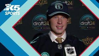 Berkly Catton discusses being Seattle Krakens first 2024 NHL Draft pick