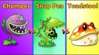 Plants Vs Zombies 2 Chomper Vs Snap Pea Vs Toadstool