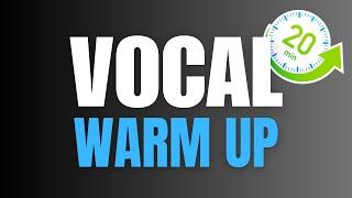 20 MINUTE Vocal Warm Up for Guys ADVANCED Exercises