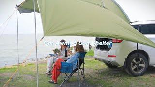 REDCAMP Waterproof Car Awning Sun Shelter For Camp Portable UV Protection Canopy Camper Sun Shade