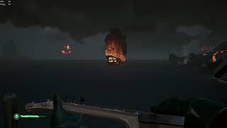 Ship send off in The Devils Roar. Sea of Thieves