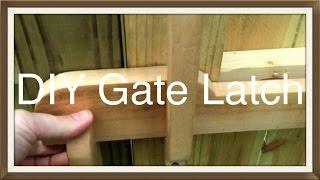 Wood Gate Latch  Luther Woodworks