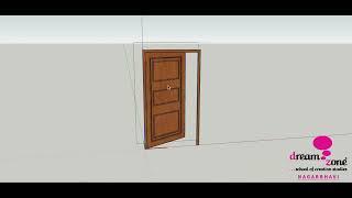 A Door Frame modelled in SketchUp