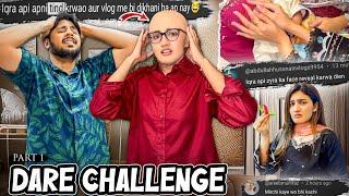 FANS K KEHNY PY TIND KER DE   Zyra Ka Face Reveal   Dare Challenge Part1 