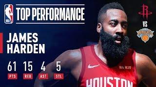 James Harden Drops a CAREER-HIGH 61 Points In New York  January 23 2019