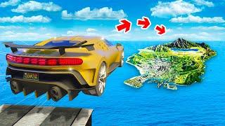 СМОЖЕТ ЛИ ЗОЛОТАЯ БУГАТТИ ПЕРЕЛЕТЕТЬ ВСЮ КАРТУ В ГТА 5 ? - ЭКСПЕРИМЕНТ В GTA 5