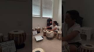 Armaan from Roseville learning Tabla playing Teentaal Kayda and Tihaee at my home in California.