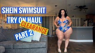 Shein swimsuit try on haul plus size part 2
