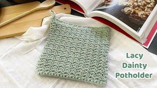 Lacy Crochet Potholder - Spider Stitch - Complete Tutorial - PGCAL2024