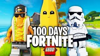 I Survived 100 Days in LEGO FORTNITE