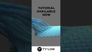 3ds Max & TyFlow Tutorial - How to create knitting & stitching simulations #shorts