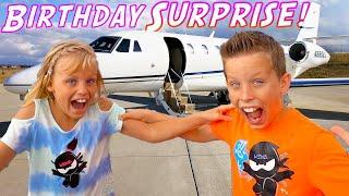 Paxton and Payton Twin Birthday SURPRISE By Isaak