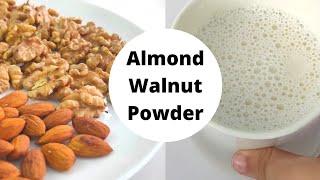 Almond Walnut Powder for babies  Homemade almond walnut powder for babies