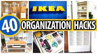 40 *BEST* IKEA Organization HACKS  small space transformation