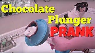 CHOCOLATE PLUNGER PRANK. Touching Nikkis face with poo - Top Boyfriend and Girlfriend Pranks