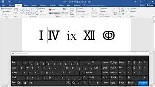 How to type roman numerals on keyboard How to write roman numbers in ms word