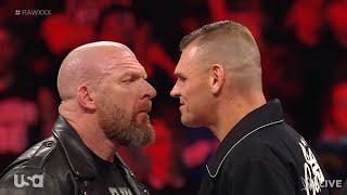 Triple H confronts Gunther - WWE RAW 1232023