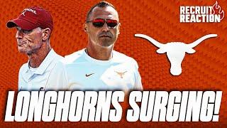 #1 Texas DOMINATES Oklahoma Sark WANTS Top Recruiting Class  Massive Visit List for UGA Game