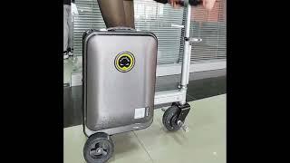 Airwheel-Free Intelligent Life-SE3S Black Pink Silver rideable smart Mini electric scooter suitcase