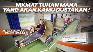 KERETA EKONOMI TERNYAMAN‼️ Kereta Kelas Ekonomi Paling Lega  Trip KA Menoreh Semarang - Jakarta