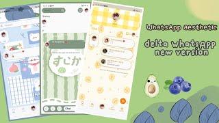 How to have aesthetic WhatsApp delta WhatsApp new ver  cute pastel 🫐