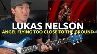 Guitar Teacher REACTS LUKAS NELSON Angel Flying Too Close To The Ground  LIVE