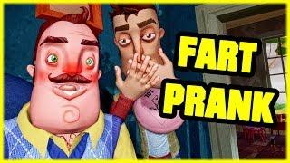 WHOOPEE CUSHION PRANK ON MY NEIGHBOR - Hello Neighbor Mod