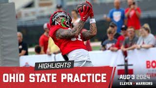 Highlights from Ohio States third preseason practice of 2024