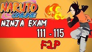 Naruto Online 4.0 Ninja Exam 111 - 115  Fire Main F2P