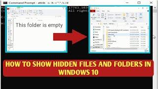 How to Show Hidden Files and Folders of USB Stick to Windows 10