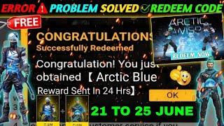 FREE FIRE REDEEM CODE TODAY 22 JUNE REDEEM CODE FREE FIRE  FF REDEEM CODE TODAY 22 JUNE