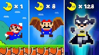 Super Mario Bros. But Every Moon Makes Mario Become Batman...