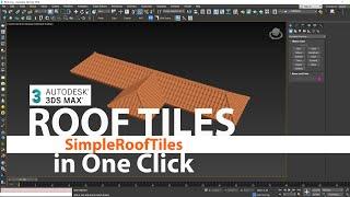 How to make Roof Tiles In 3dsmax Simple roof tiles in one click