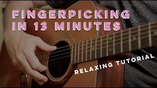 Meditative Fingerpicking Tutorial for Guitar 2-Finger Travis Pick