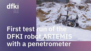 First test run of the DFKI robot ARTEMIS with a penetrometer