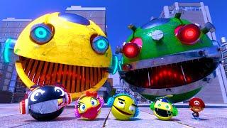 PACMAN ADVENTURES IN THE CITY #1  OMICRON ROBOT PACMAN ATTACKS