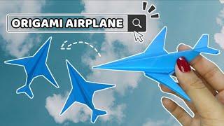 airplane origami  how to make an airplane from origami paper  DIY origami airplane