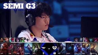 T1 vs GEN - Game 3  Semi Final LoL Worlds 2024  T1 vs Gen.G G3 full