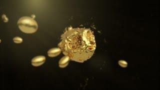 Golden Liquid Logo Reveal After Effects template