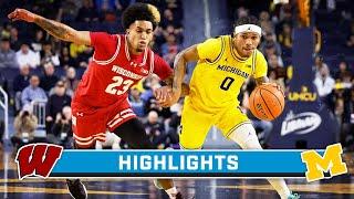 Wisconsin at Michigan  Highlights  Big Ten Mens Basketball  Feb. 7 2024