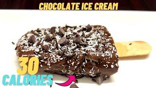 30 Calorie Chocolate Ice Cream Bar- Low calorie ice cream recipe