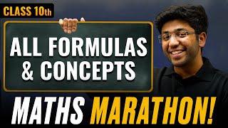 Class 10th Maths - All Formulas and Concepts in One Shot   Shobhit Nirwan