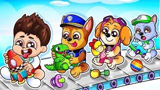 Ryder Turn Into Baby? Brewing Cute Baby Factory? - Paw Patrol Ultimate Rescue - Rainbow Friends 3