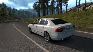 Euro Truck Simulator 2 ETS 2 Skoda SuperB RS Original Engines V7 TrackIR 4 Pro 1080P