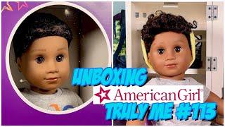 Unboxing The NEW Truly Me #113 American Girl Doll & Show Your SPORTY Side Accessories  TM Boy