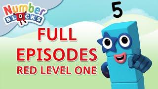 @Numberblocks- Red Level One  Full Episodes 7-9  #HomeSchooling  Learn to Count #WithMe