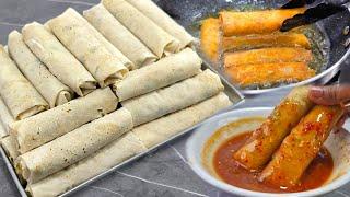 SEKALI BUAT LANGSUNG LARIS MANIS‼️BANYAK YANG SUKA. LUMPIA TELUR DADAR + RESEP SAMBAL BANGKOK ENAK