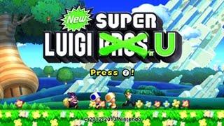 New Super Luigi U Worlds 1 - 9 Full Game 100%