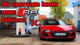 Wie sparsam kann man V10 fahren? Unterwegs im Audi R8 Spyder Performance RWD