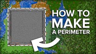 How To Make A Perimeter in 1.19 Minecraft Using TNT Quarrys